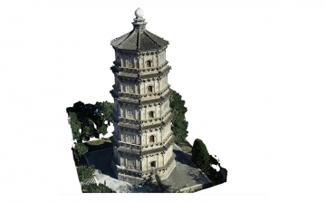 涿州双塔南模型