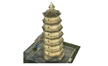 涿州双塔北塔模型